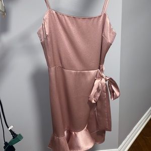 Satin dress from editorial (cotton candy LA)